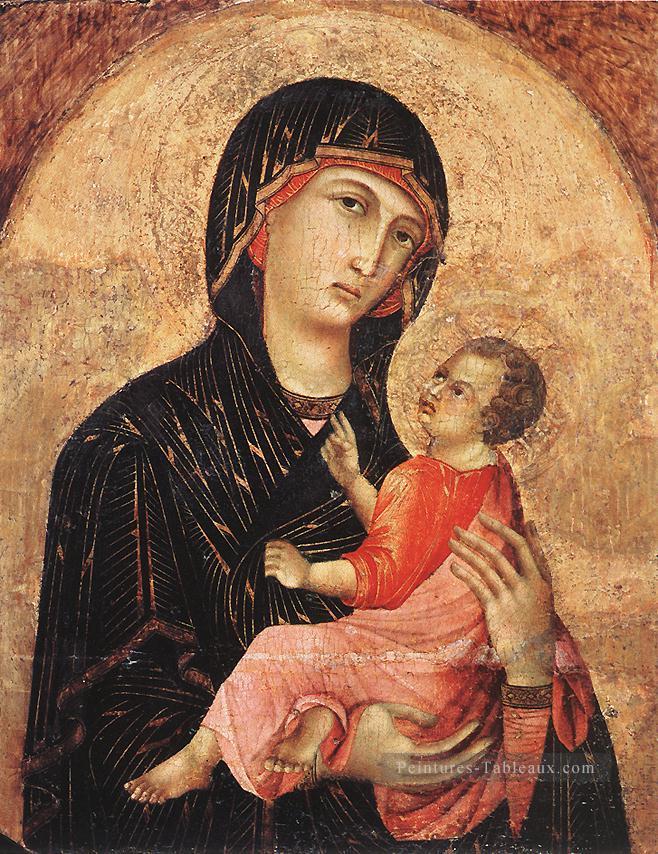 Vierge à l’Enfant no 593 école siennoise Duccio Peintures à l'huile